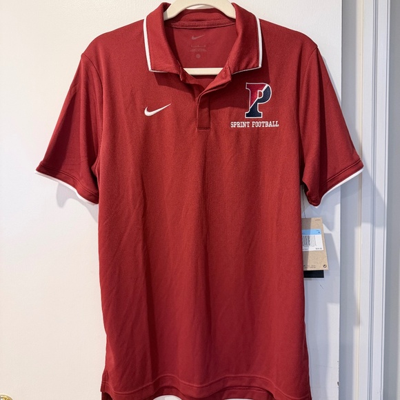 New NIKE Men's UV Collegiate Short-Sleeve Polo PENN SPRINT FOOTBALL Size M - Picture 1 of 8
